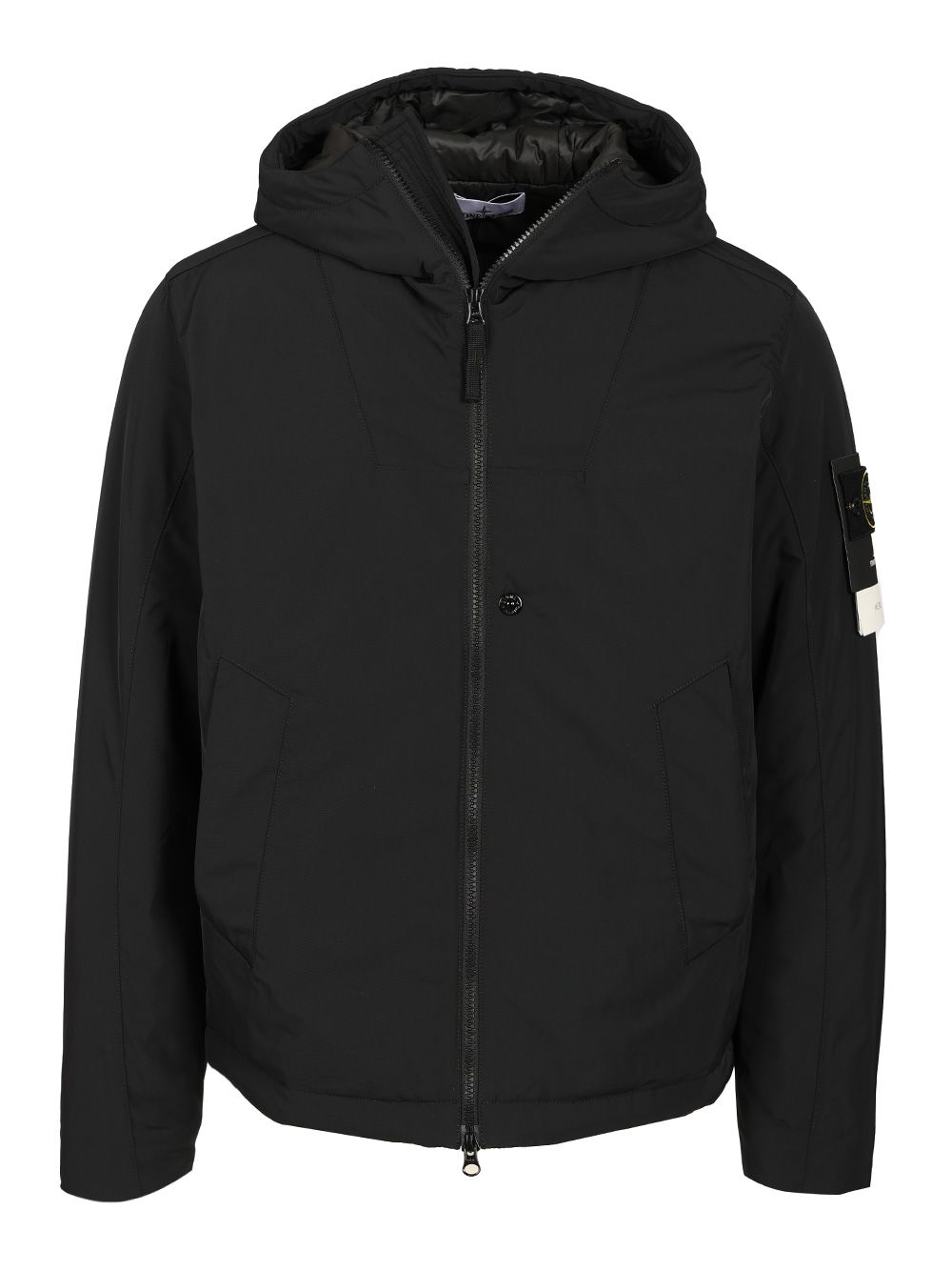 Stone Island Micro Twill Padded Hooded Jacket Jackets - Black | fc5525f1b6313c369ea34455978562ce825415a8