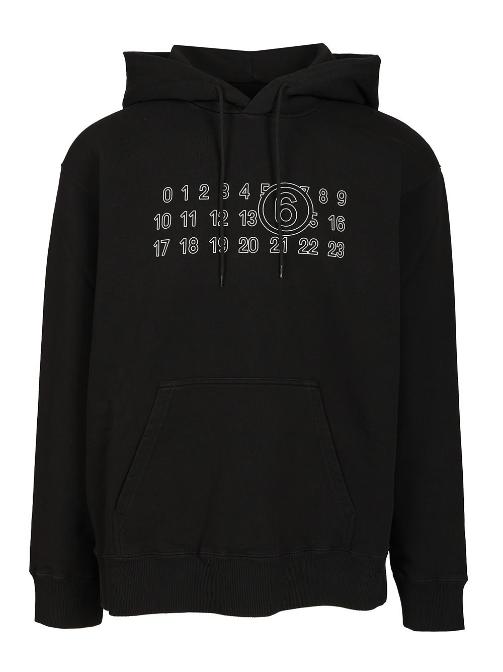 Mm6 Maison Margiela Cotton Hoodie Sweatshirts - Black | 106ed81eec6d48a612e8132fd2058270f2eaab5d