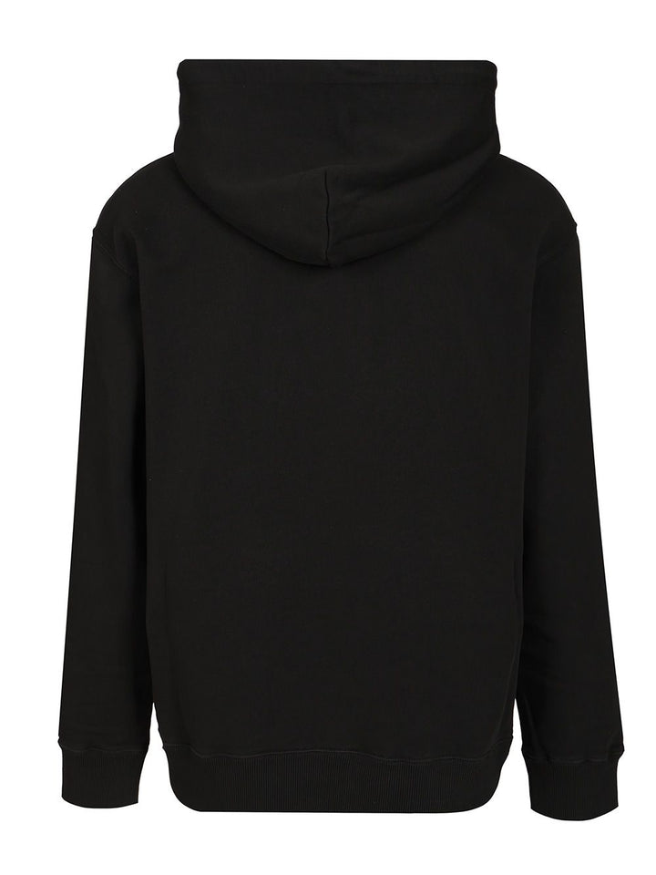 Mm6 Maison Margiela Cotton Hoodie Sweatshirts - Black | 28c1b9143448c8b4685ab9721679e4d5b72430a0