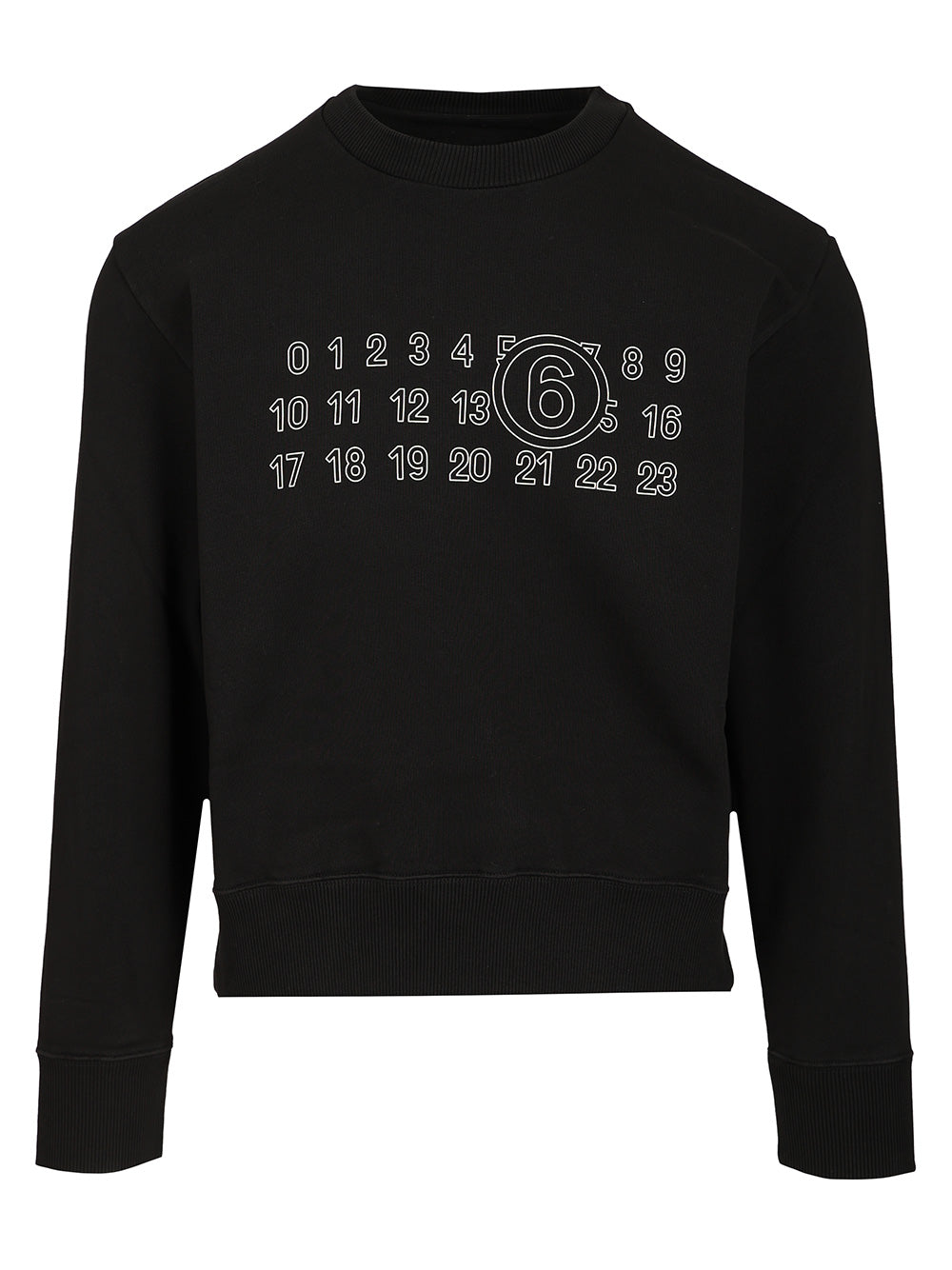 Mm6 Maison Margiela Numeric Sweatshirt Sweatshirts - Black | ad5e49f44d904912167b7f520bfddc50853f96c5