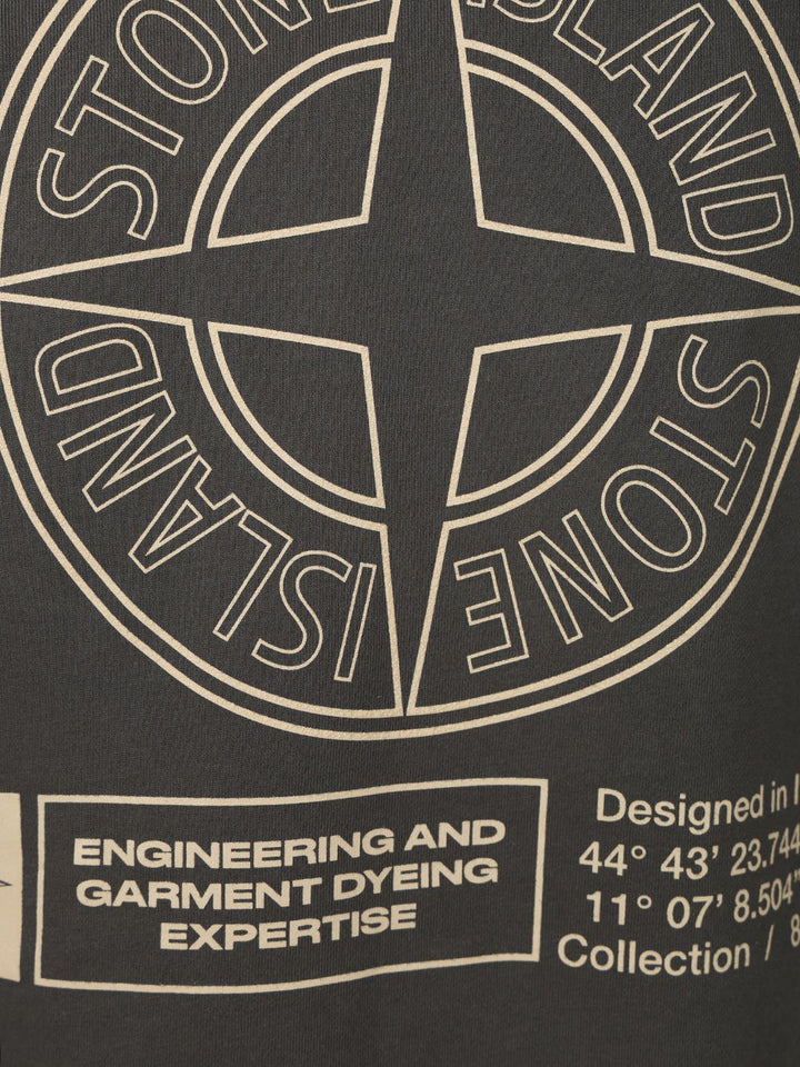 Stone Island Oversized Crewneck Sweatshirt Sweatshirts - Grey | 154effd6d13359232a395f9b4cb904c3435e067d