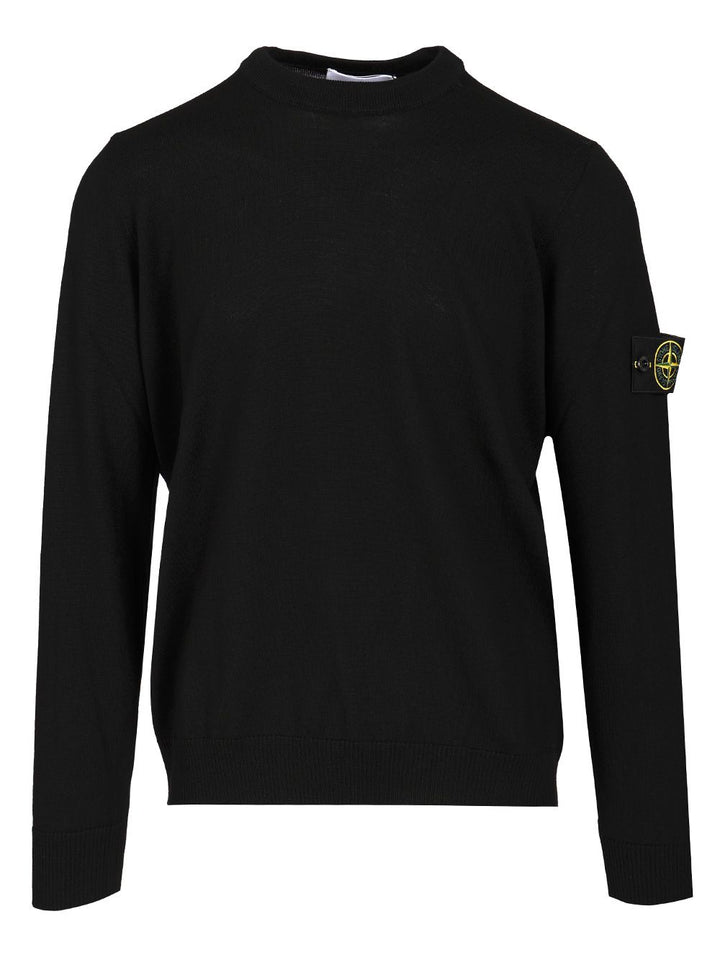 Stone Island Crew Neck Sweater Knitwear - Black | f00020a149ffbfa2d6d44051c01733d5a3a74b4c
