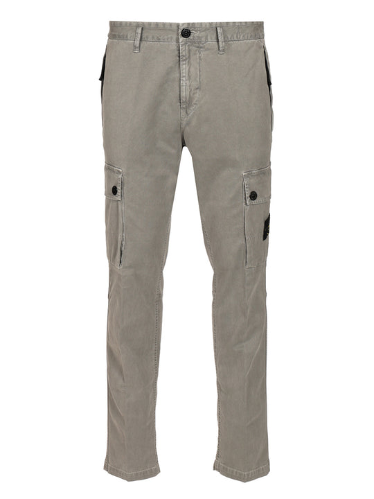 Cotton Cargo Pants Trousers Grey