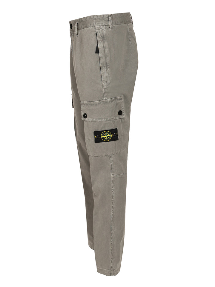 Stone Island Cotton Cargo Pants Trousers - Grey | a017fe15fc9d3b17aa3b09b6e92ca6fbea84c12f