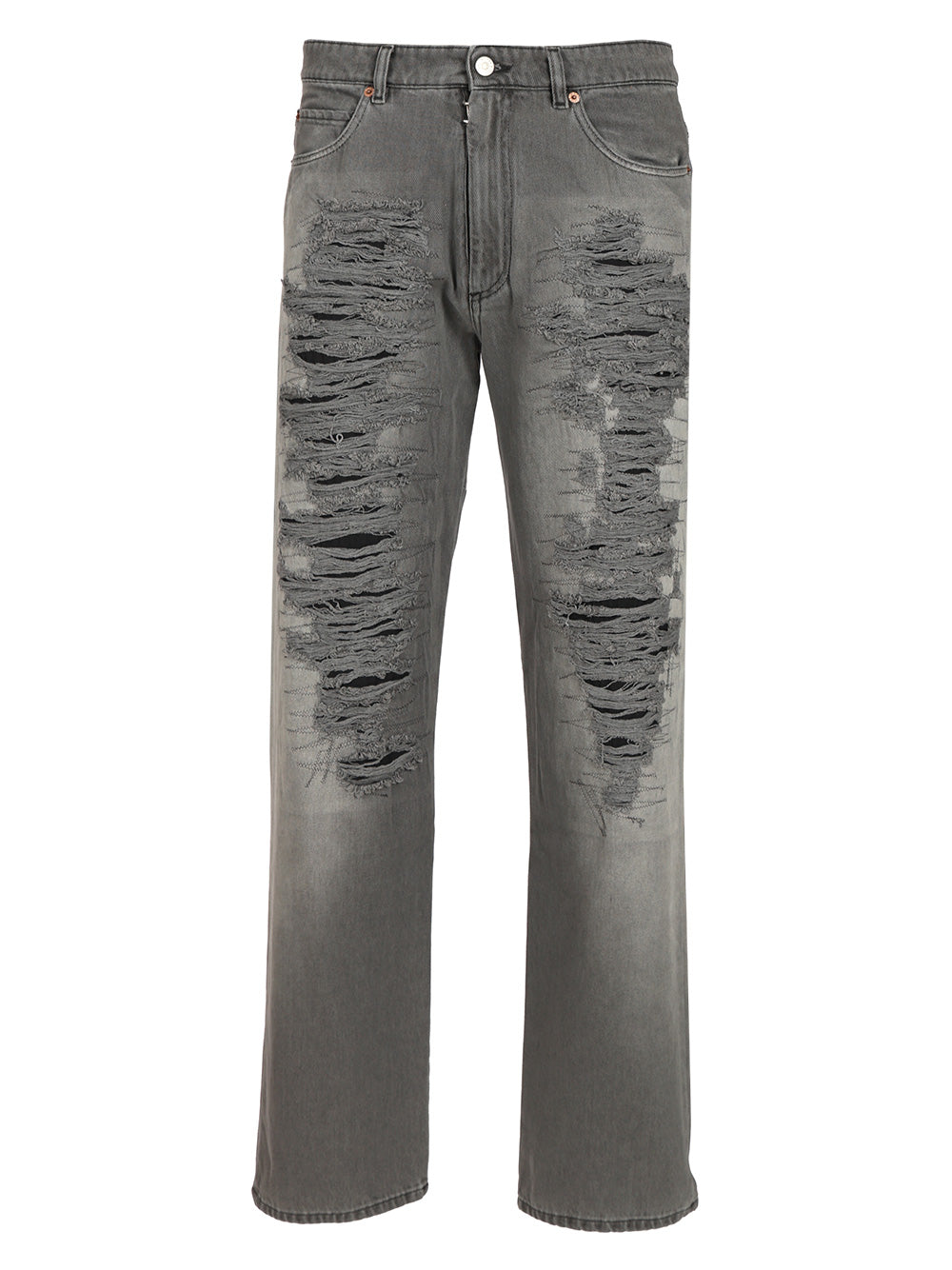Mm6 Maison Margiela Destroyed Jeans - Black | df25346bd8825f49cb75cf39f36361f64247b9d3