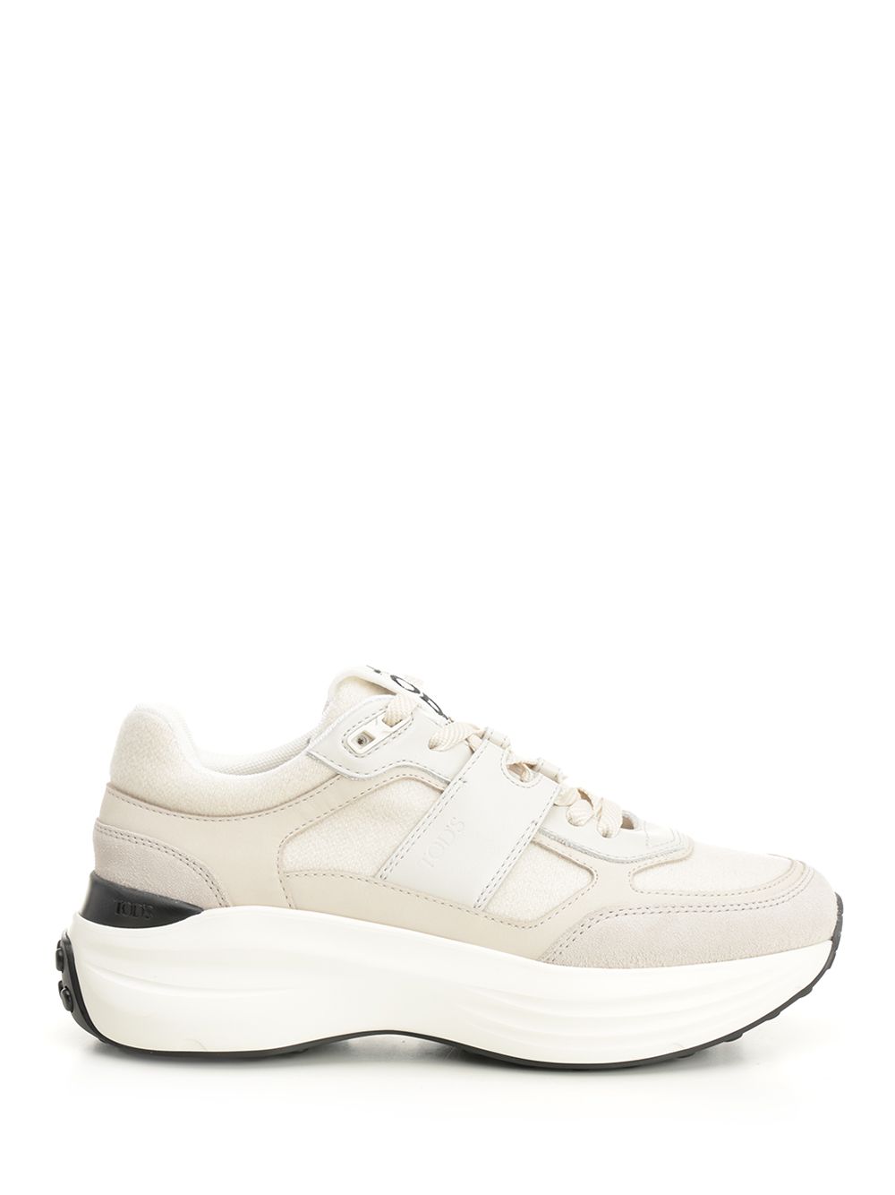 Tod'S Sneaker In A Mix Of Cloth, Suede And Nubuck Leather Sneakers - White | 7135667d1a78c6e5cddf220ebc7b5070d140c708