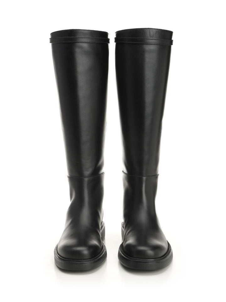 Tod'S Leather Boot Boots - Black | 767cb59f743024c210c192adb14462614463caf8