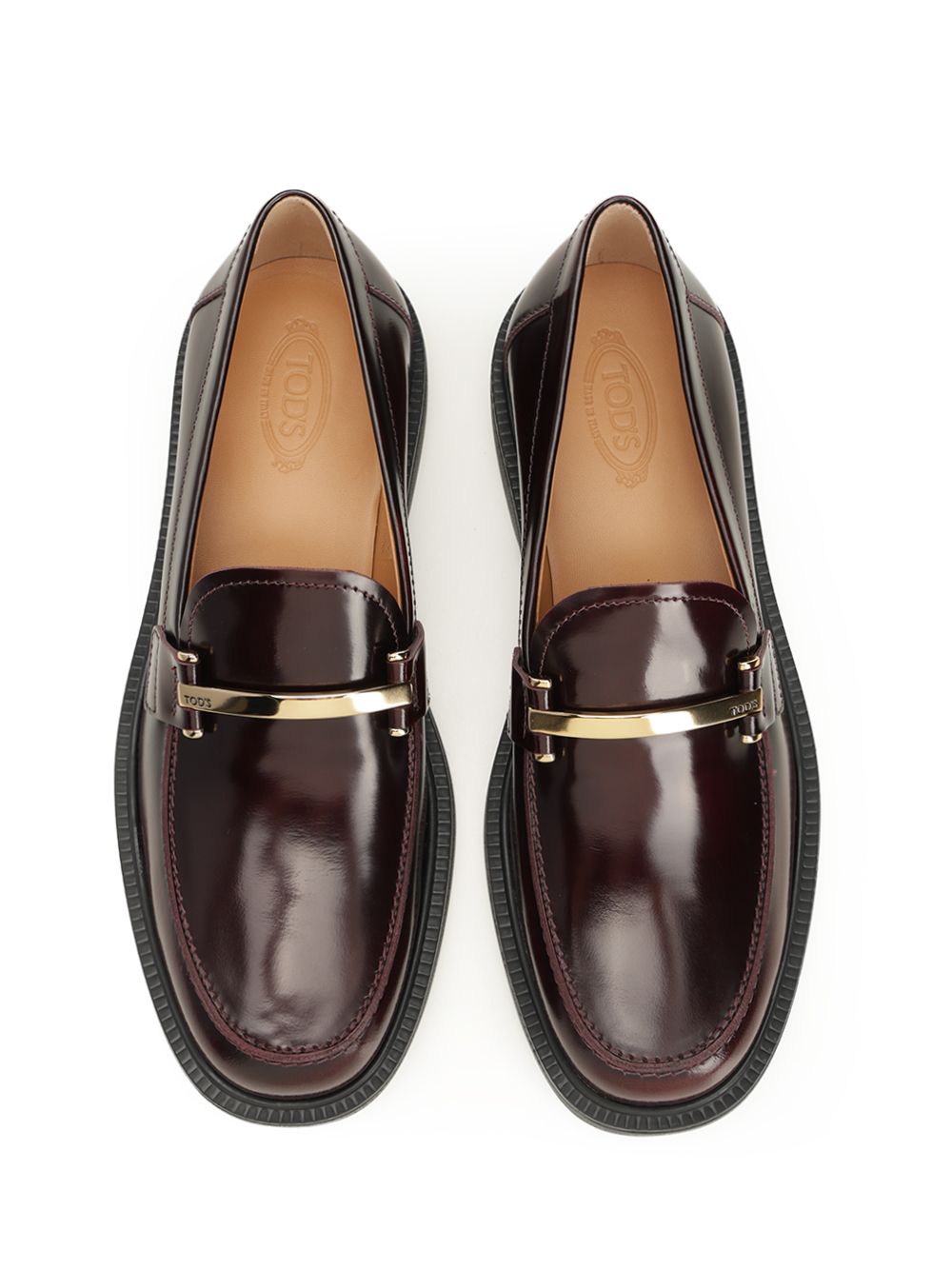 Tod'S Calfskin Loafer Scarpe basse - Bordeaux | 03f14bca99439667ff0557324f6c527bf067967d