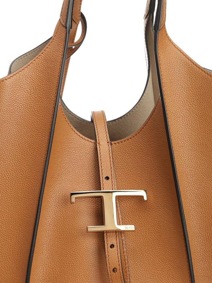Tod'S T Timeless Shoulder Bags - Brown | 4377a6713901da0713fff1e90a2fb2bc7480a8be