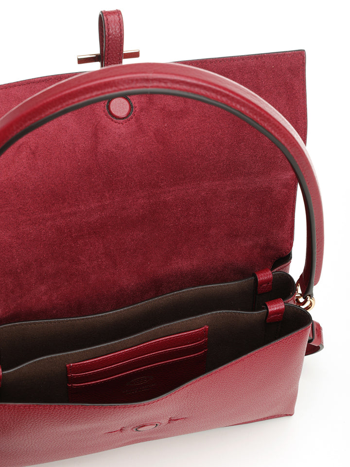 Tod'S Flap T Timeless Handbags - Bordeaux | 5f03aa27cb47d012d5b3da575f79553f9d409455