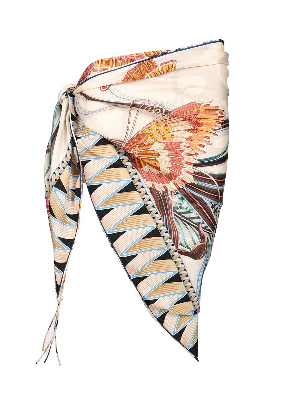 Ferragamo Giada Print Triangle Sarong Skirts - Multicolor | 7dbcf7b94009447b5111e4a6735c328a55877756