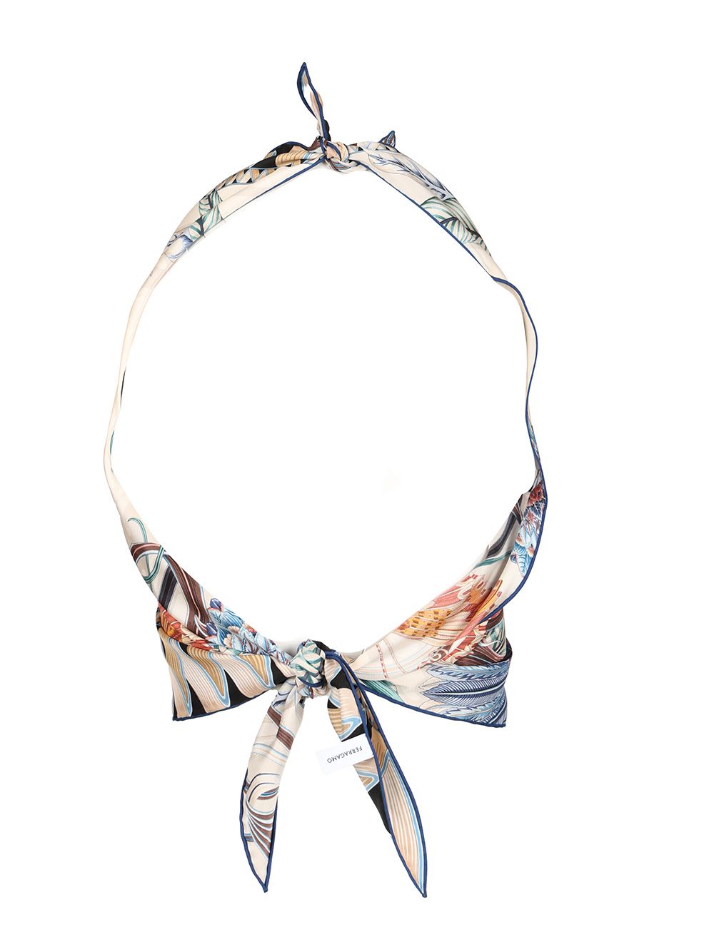 Ferragamo Giada Print Triangle Top Tops - Multicolor | 7c1f2ed1917067eef96c0ceee06f4a6cbe8940bf