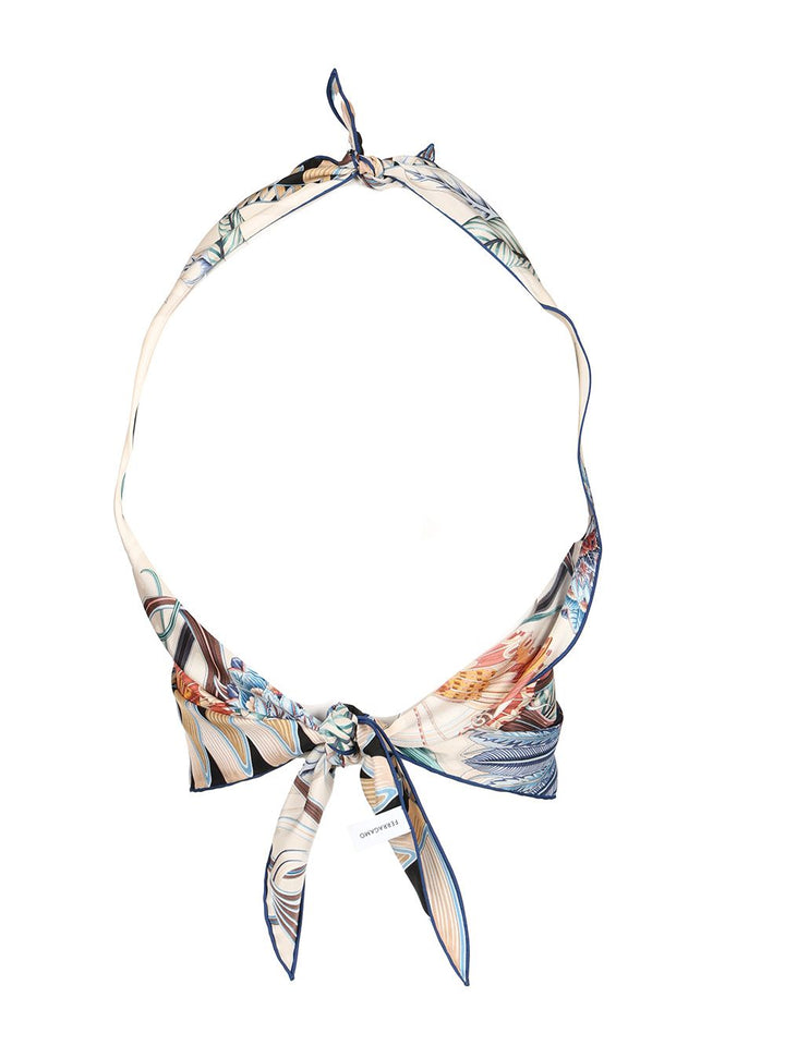 Ferragamo Giada Print Triangle Top Tops - Multicolor | 7c1f2ed1917067eef96c0ceee06f4a6cbe8940bf