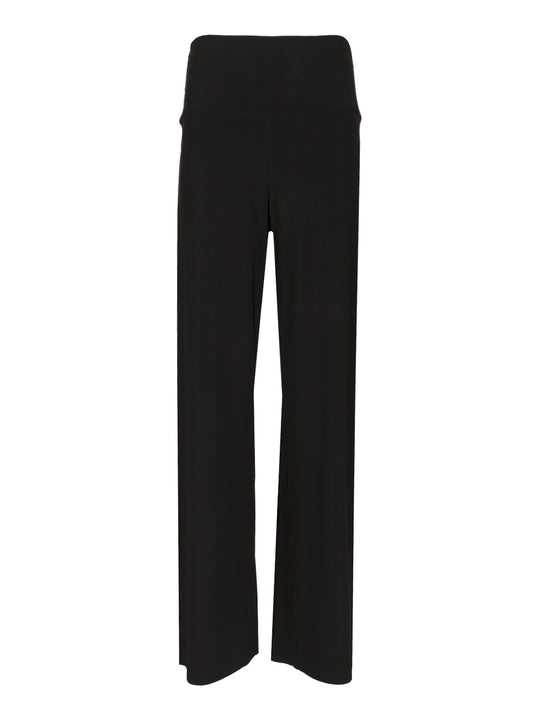 Straight Leg Trousers Black