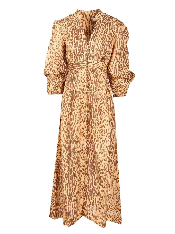 Zimmermann Leopard Print Midi Dress Dresses - Animalier | 3301c2133a4860e51e5193c1da111481af02d1e6
