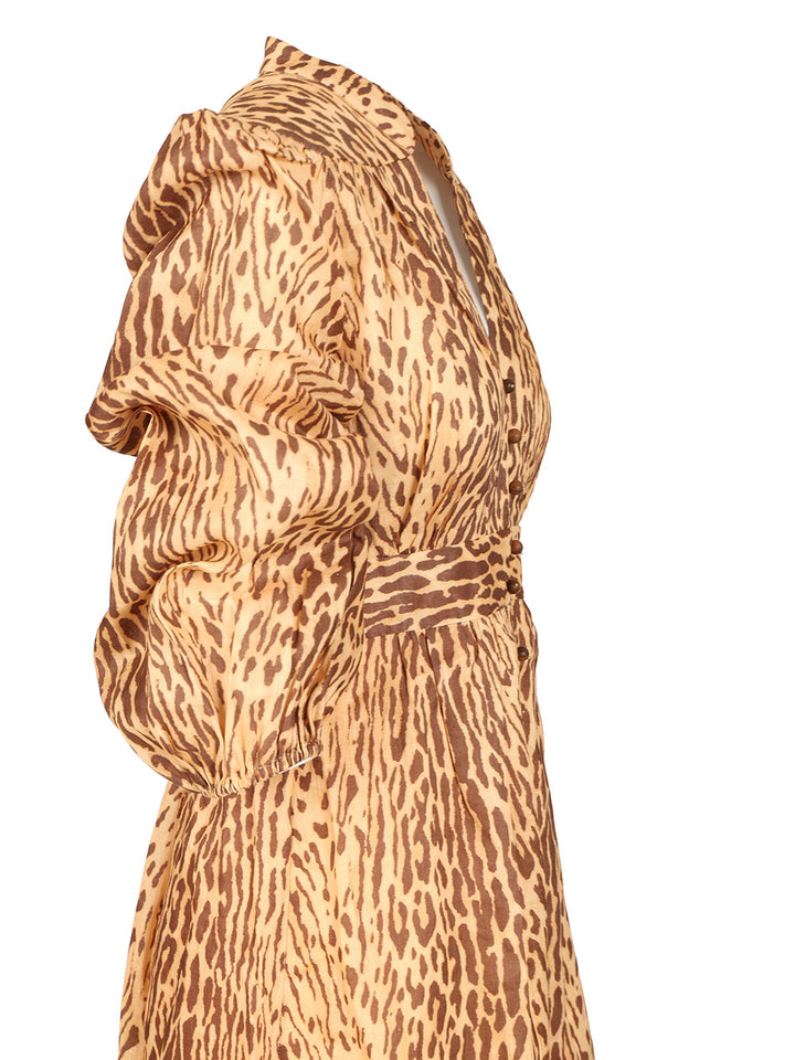 Zimmermann Leopard Print Midi Dress Dresses - Animalier | a866e2e53e542984dd8d1a1dafa2d840f70abbf9