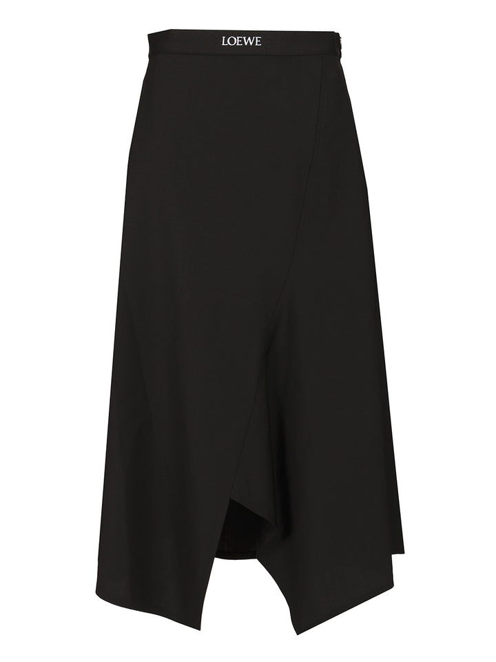 Loewe Asymmetrical Skirt Skirts - Black | 1b548a36ec6430874eb9bfd32400a6276154162f