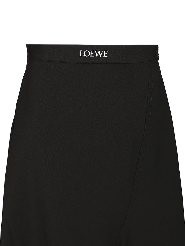 Loewe Asymmetrical Skirt Skirts - Black | 54846cce83f80d8207711e3b671a1783eb752573