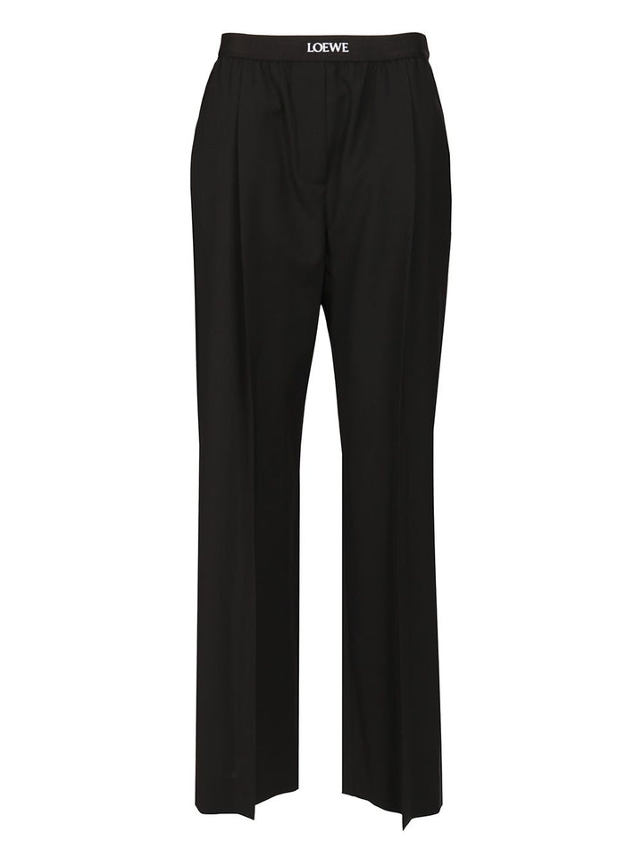 Loewe Tailored Wool Trousers - Black | e8b33ad23bd9a598fd325a404d069281013a708d