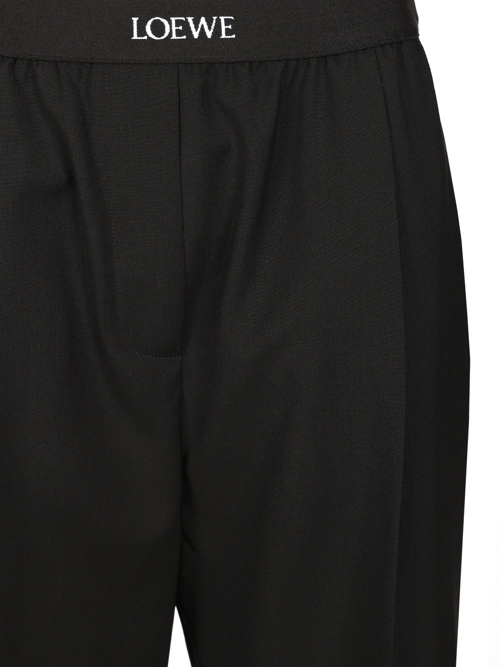 Loewe Tailored Wool Trousers - Black | 1e34e04a4ec3c6ba309b641f6e8b754fd21b752a