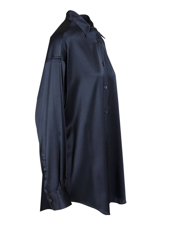 Tom Ford Stretch Silk Satin Shirt Shirts - Blue | e490a5273f7570878b392a1a1d3ef39c3760a5b1
