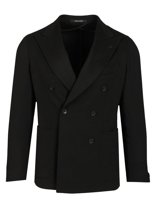 Montecarlo D.Petto 50 Lana 50 Cach Jackets Black