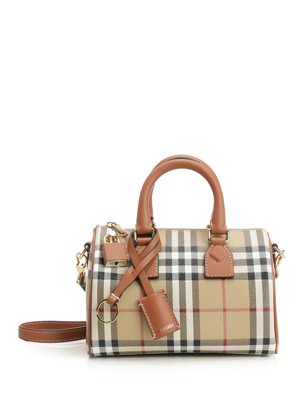 Burberry Mini Check Bowling Bag Handbags - Multicolor | 5b21dae6322ec1ca7f8039db854731306c43439a