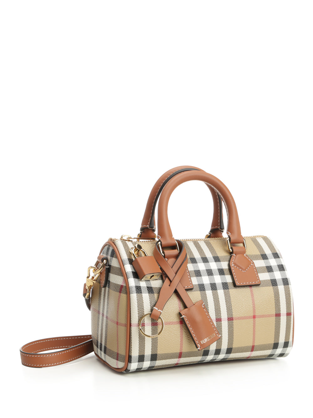 Burberry Mini Check Bowling Bag Handbags - Multicolor | b9d7baf735481aa79bd16548b71ea880704a4ec2