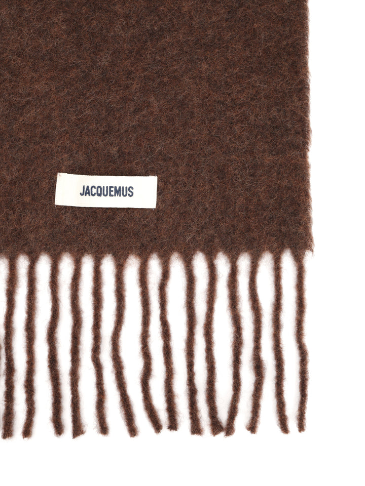 Jacquemus Wool Blend Scarf Scarves And Foulards - Brown | 10bfe673925639bdf6f61a13f7e01222fe06a369