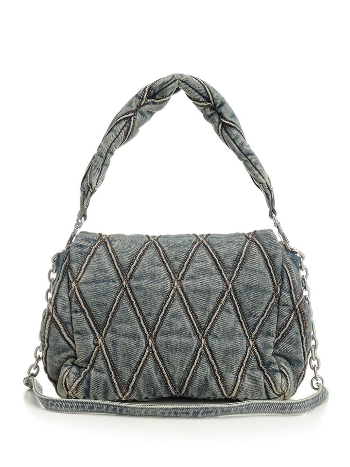 Diesel Charm-D Shoulder Bags - Grey | 046f64b4d29723da75e30f490322c91c48cabf16