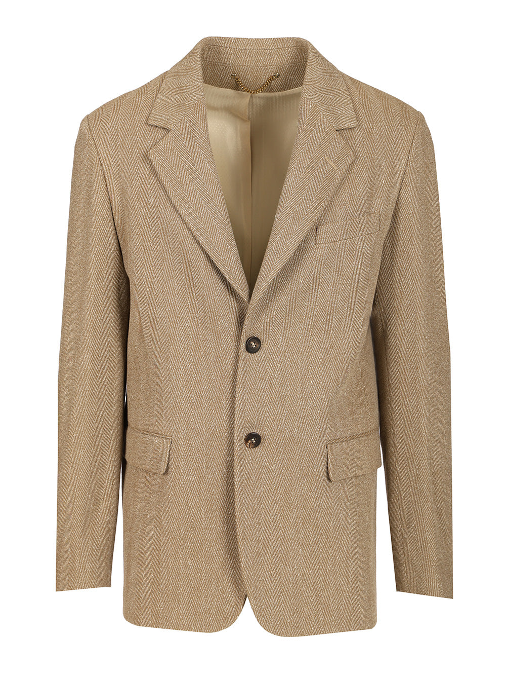 Golden Goose Deluxe Brand Single-Breasted Chevron Linen Blend Blazer Jackets - Multicolor | e813fefa7f2ca61d2bcfe6e4c5f460f561a12ab0