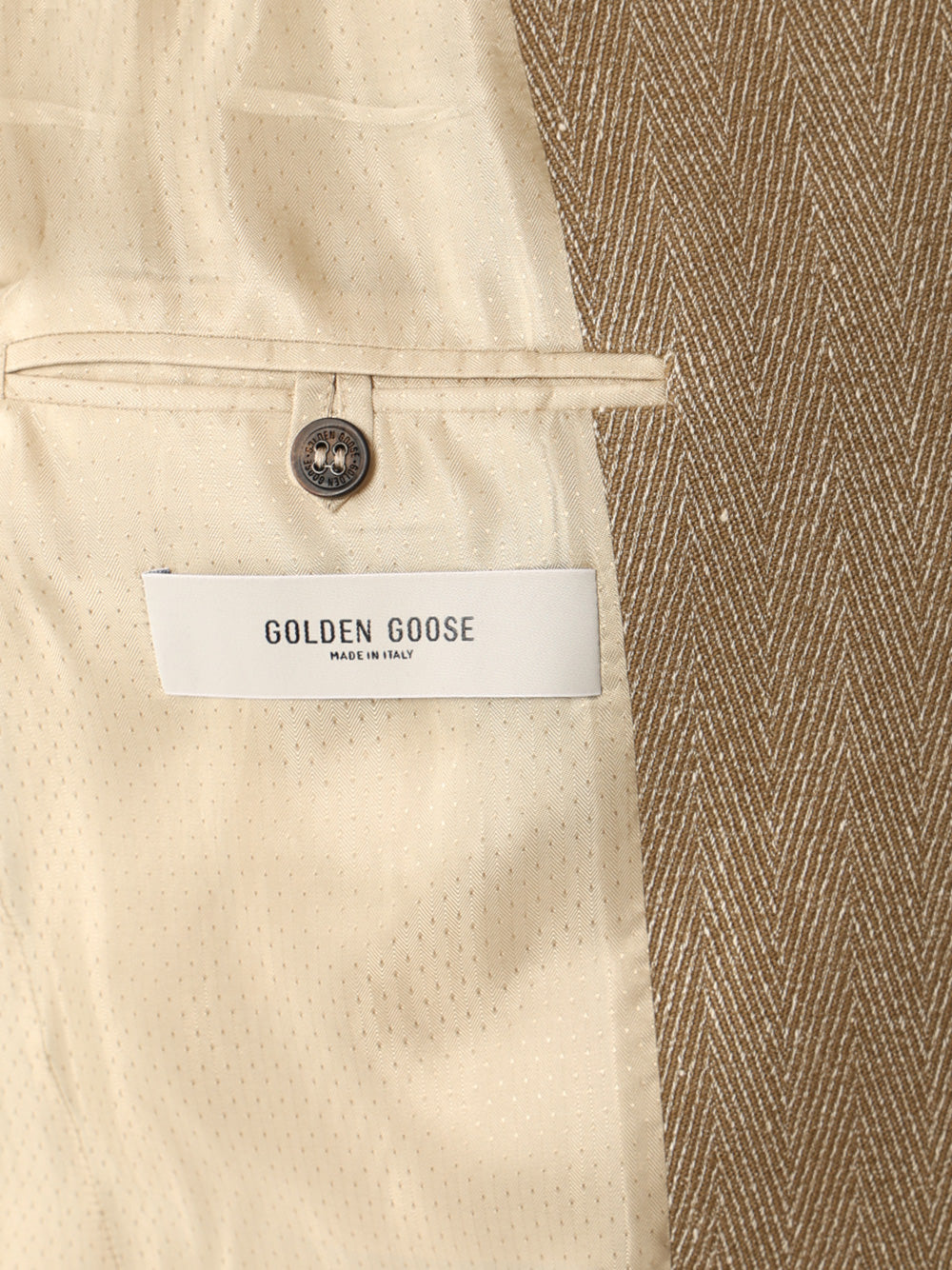 Golden Goose Deluxe Brand Single-Breasted Chevron Linen Blend Blazer Jackets - Multicolor | 8f228785a7bf384fb9d14dd27756371ad43407b3
