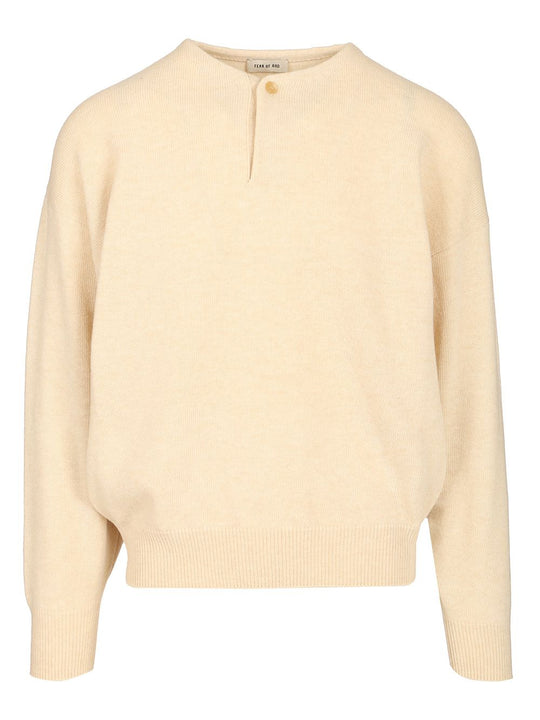 Henley Knitwear White