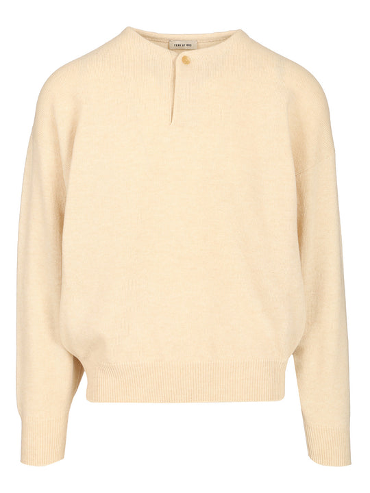 Henley Knitwear White
