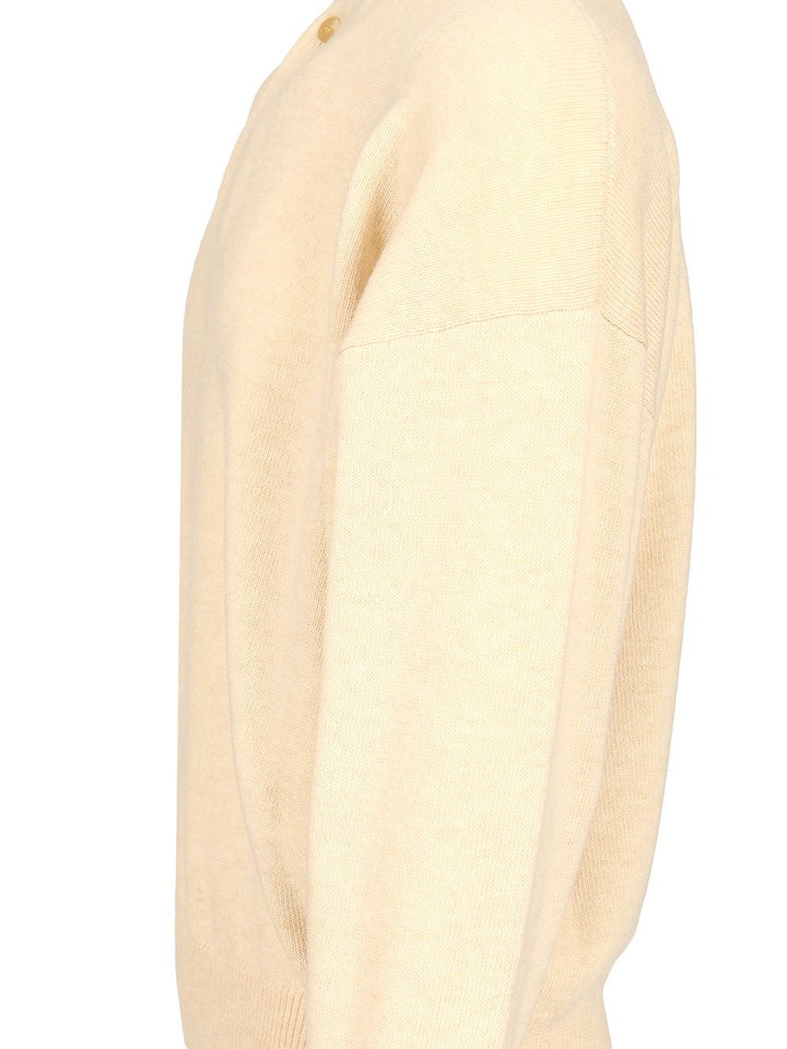 Fear Of God Henley Knitwear - White | 95f84fca650350fbbe08c3c67c8161aafe3932ee
