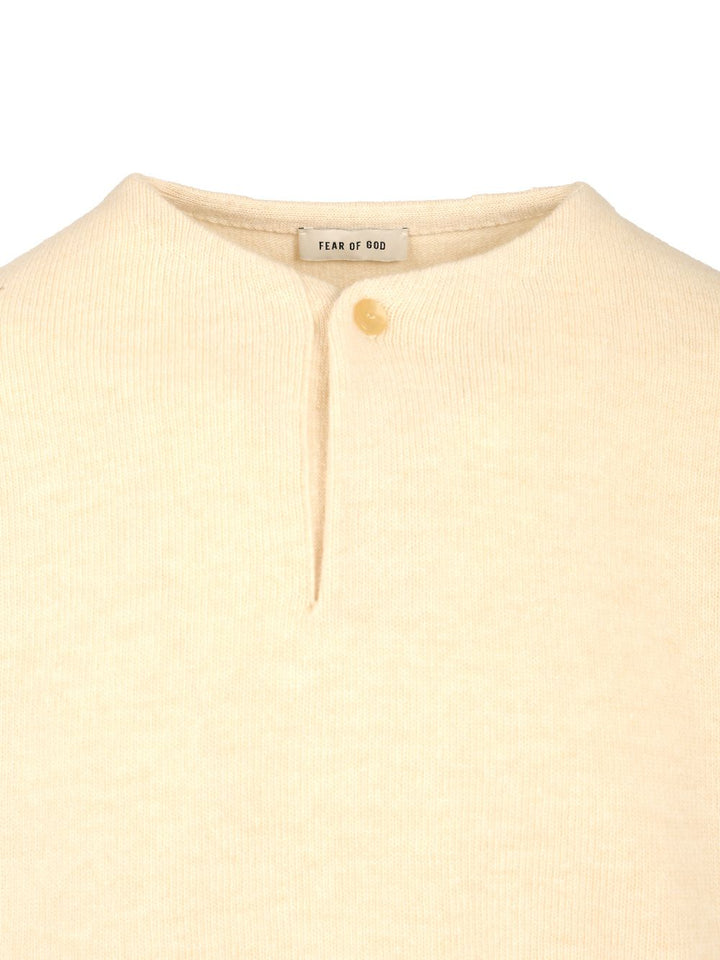 Fear Of God Henley Knitwear - White | cd294a0c3453f4343196e2456dd635855c8c4874