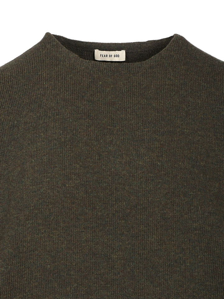 Fear Of God Knit Crewneck Sweater Knitwear - Green | b6d14c123654850b19ab18b4144411d136abe372