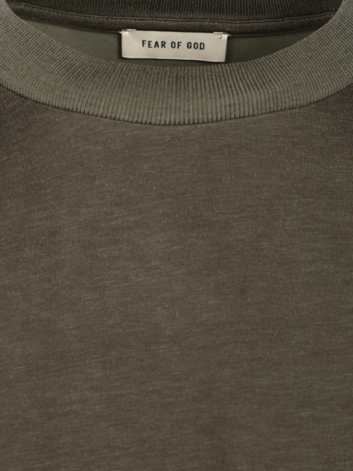 Fear Of God Crew Neck T-Shirt - Green | 7bffdba0737902c60d21e4cb7d1438713968c49d