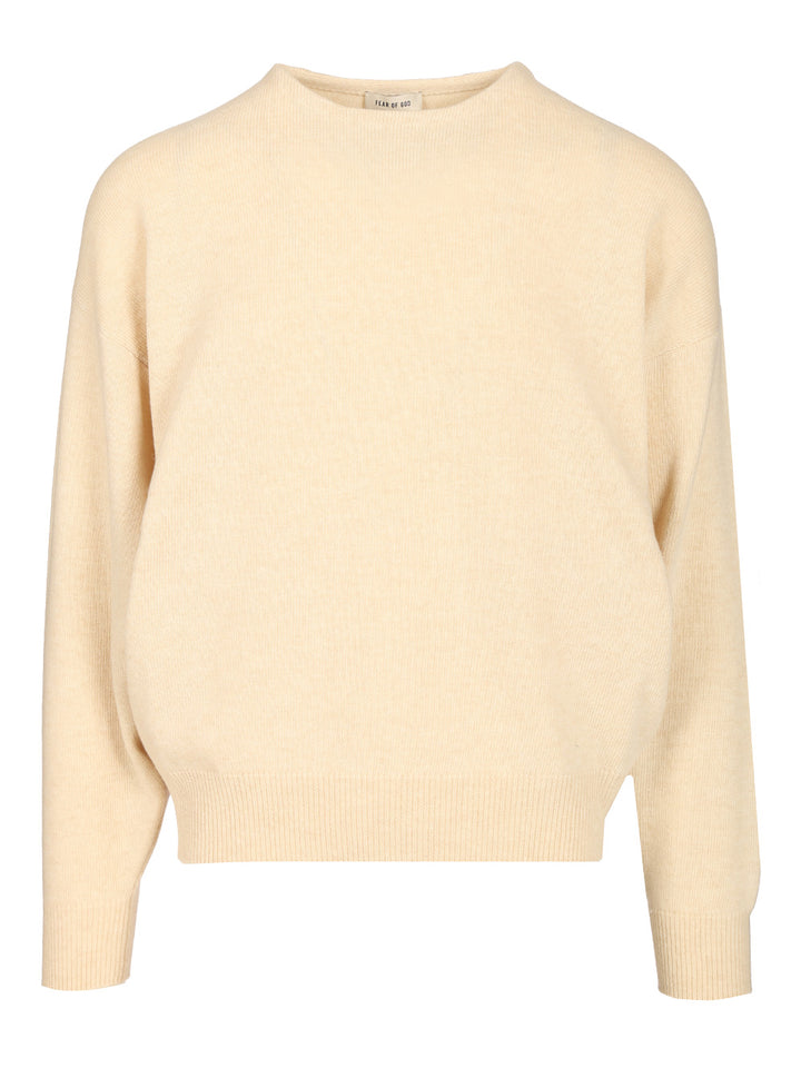 Fear Of God Knit Crewneck Sweater Knitwear - White | 7929a6c7a2a8b1ac6867839558b135a11c32485c