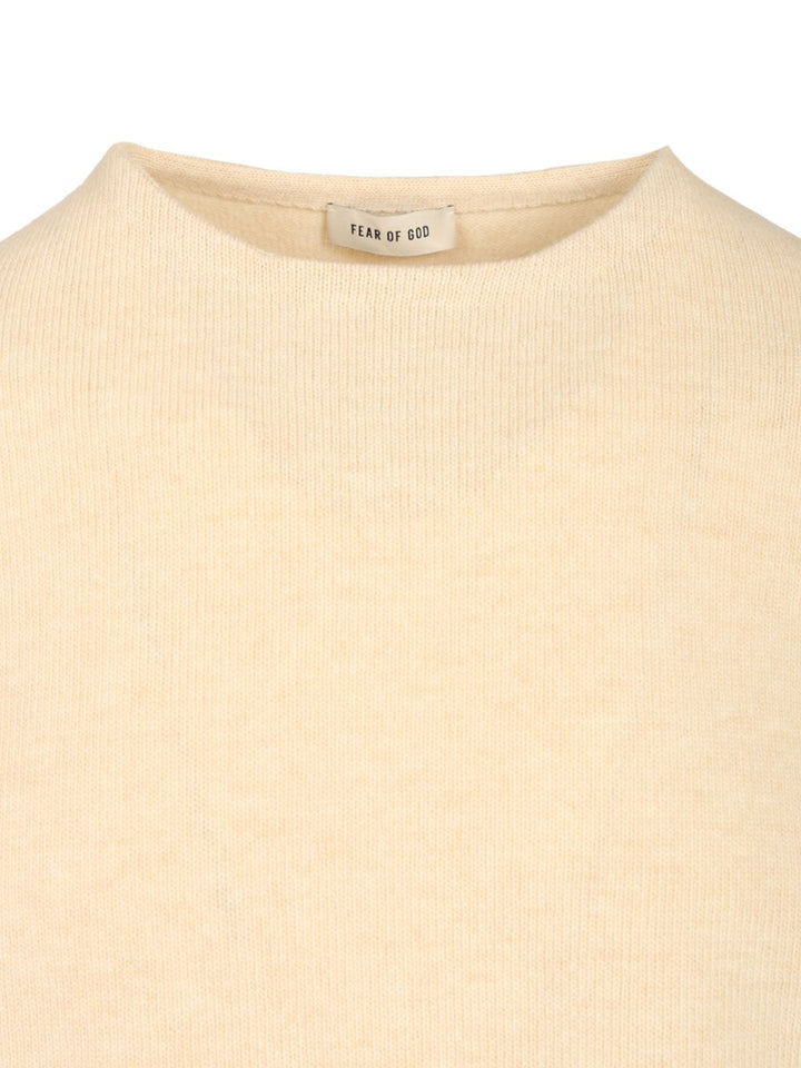 Fear Of God Knit Crewneck Sweater Knitwear - White | c6491cf54314309245df3861d42dc507f0153a5b