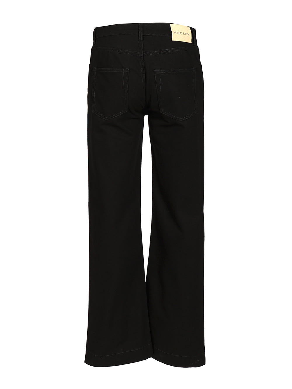 Mcqueen Wide Leg Jeans - Black | eb6bca317c0d75672d1b11447c67b01f8223c7a6
