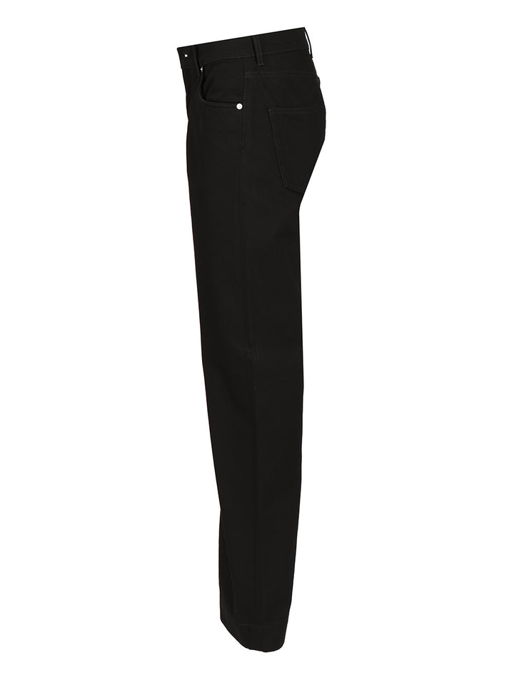 Mcqueen Wide Leg Jeans - Black | 59e38e1ce70c32e35f4e4a5fcbe7694de802c188
