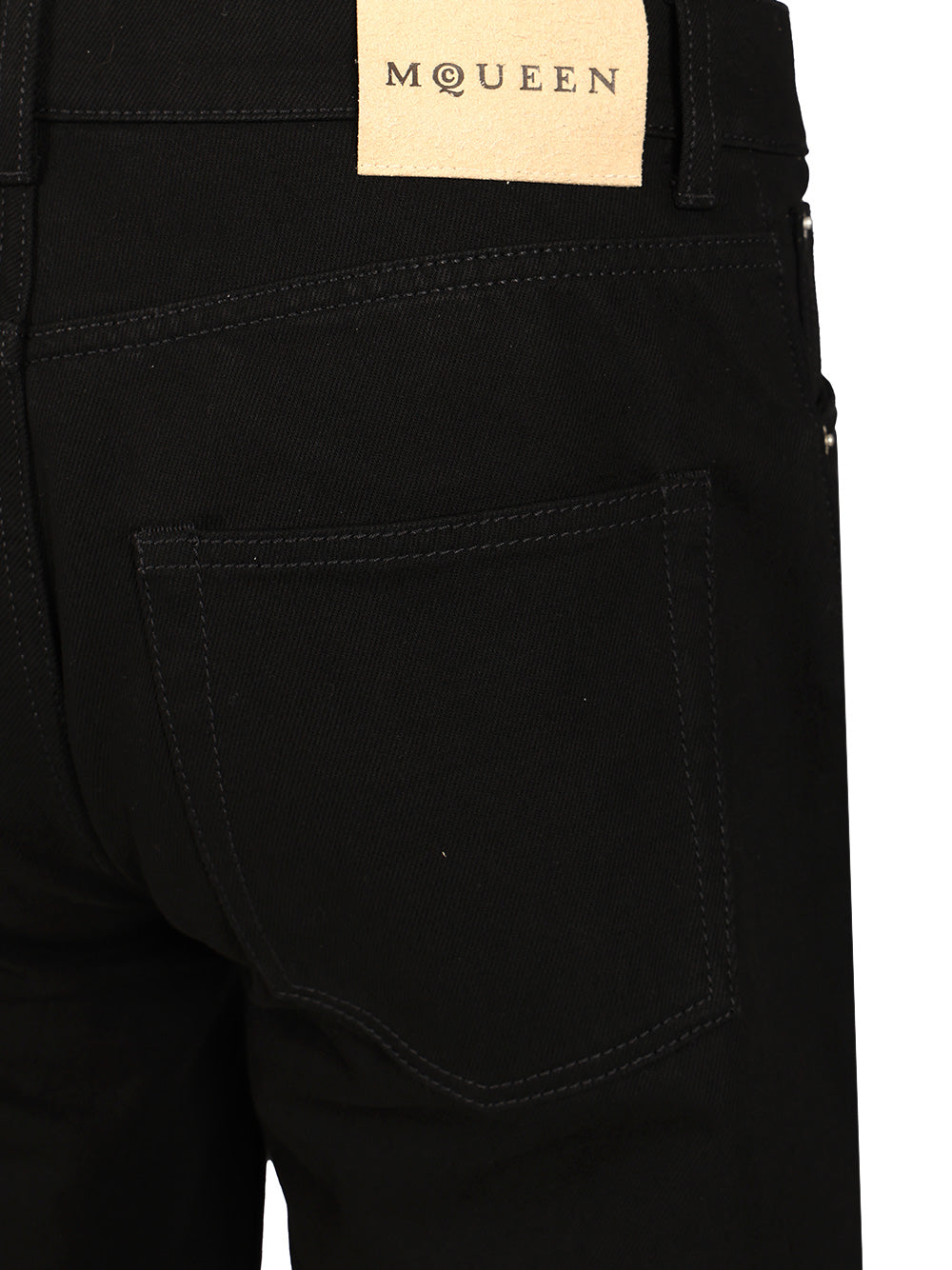 Mcqueen Wide Leg Jeans - Black | 7dcea3f992a4a65b86b4f7bdb2a5241142320295