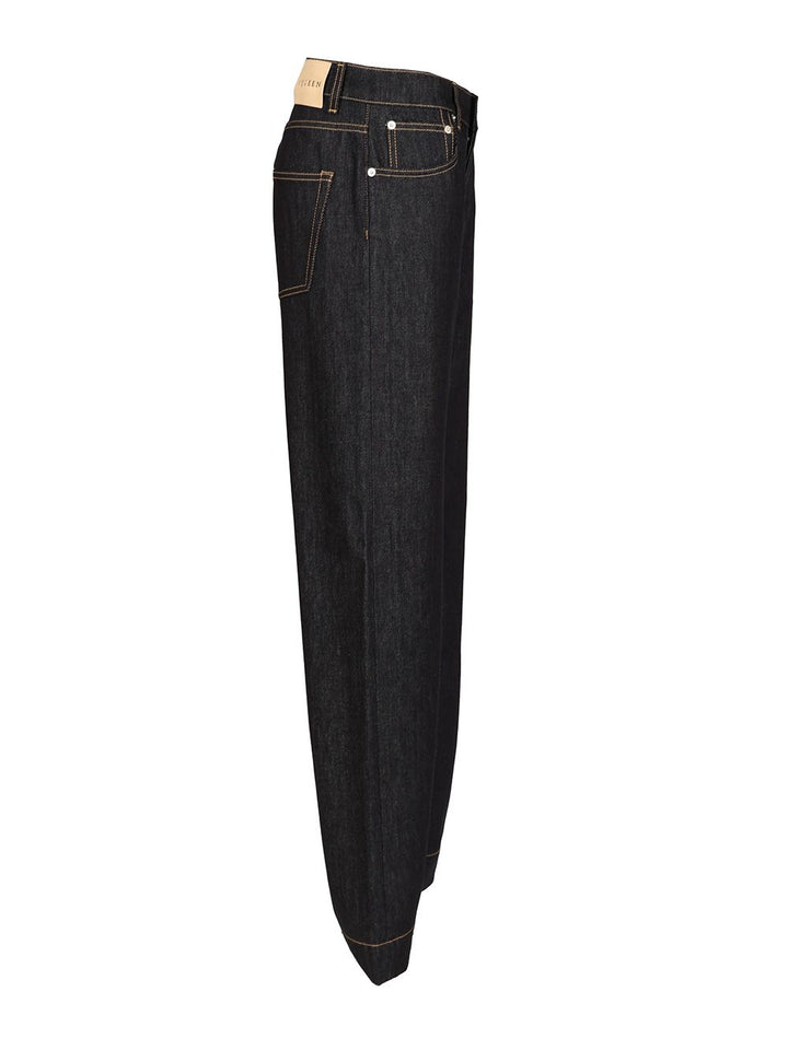 Mcqueen Wide Leg Jeans - Blue | b55c727fb802c98686b7dc09fdafa3cc27704493