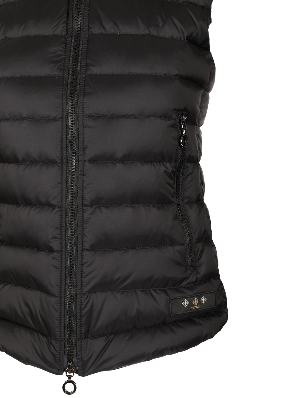 Tatras Vest With Hood And Fur Trim Jackets - Black | f45407cd125a7b674379915a0abf372f0de388c5