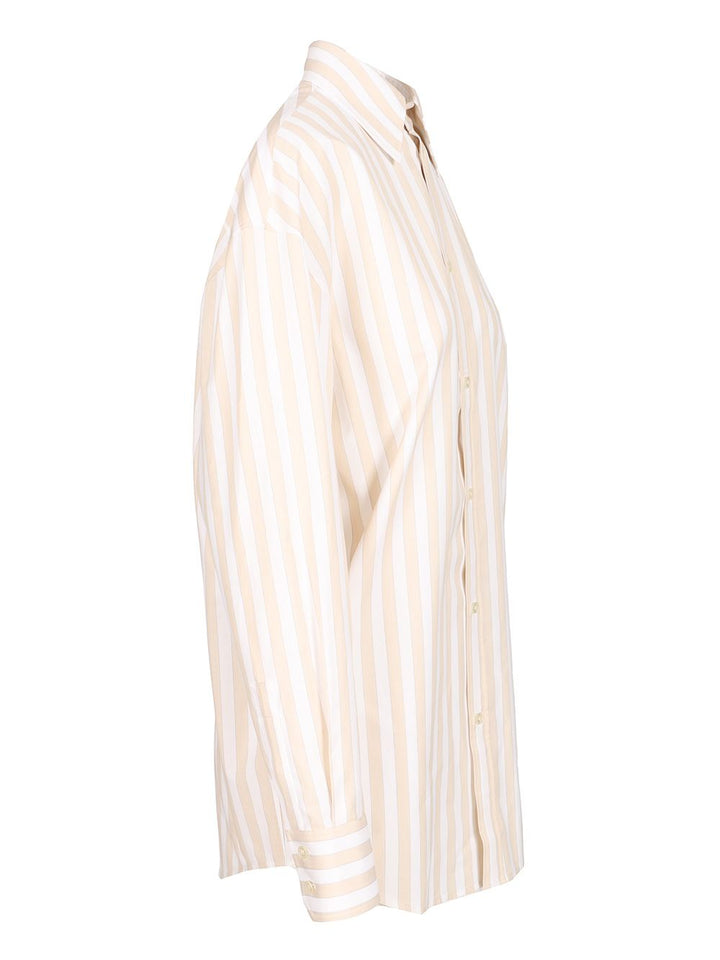 Saint Laurent Cassandre Shirts - Beige | 7cca37659bf11327aab387981cd963c3643af9b2