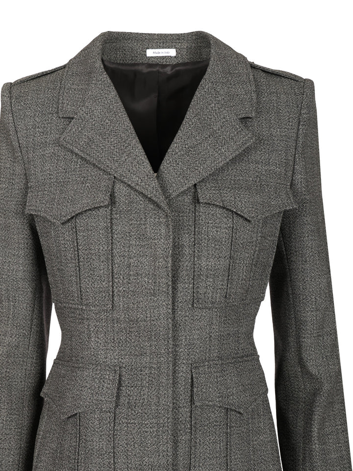 Mcqueen Uniform-Style Jacket Jackets - Grey | 8a506bb6a8f59970c177331305ce0a8b0046ed14