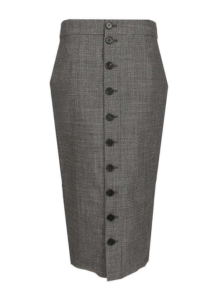 Mcqueen Uniform Style Skirt Skirts - Grey | b1891514408be101901279e9c1640332e47210ea