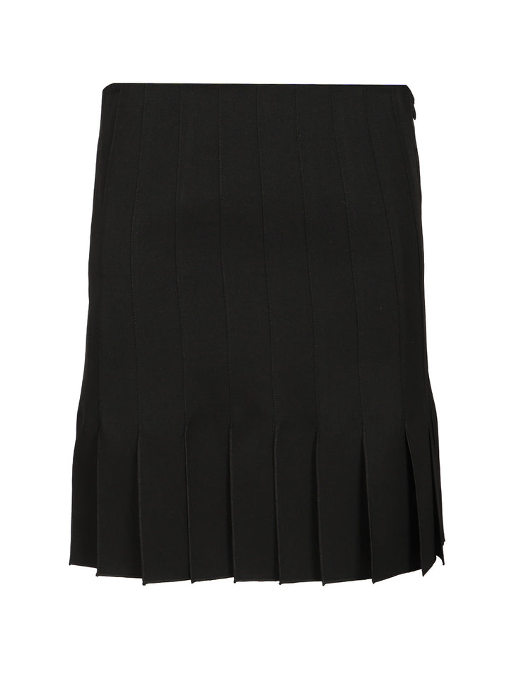 Marni Pleated Wool Mini Skirt Skirts - Black | 6dd30b386a2fdbe0f770fb92fdecca34bac89b88