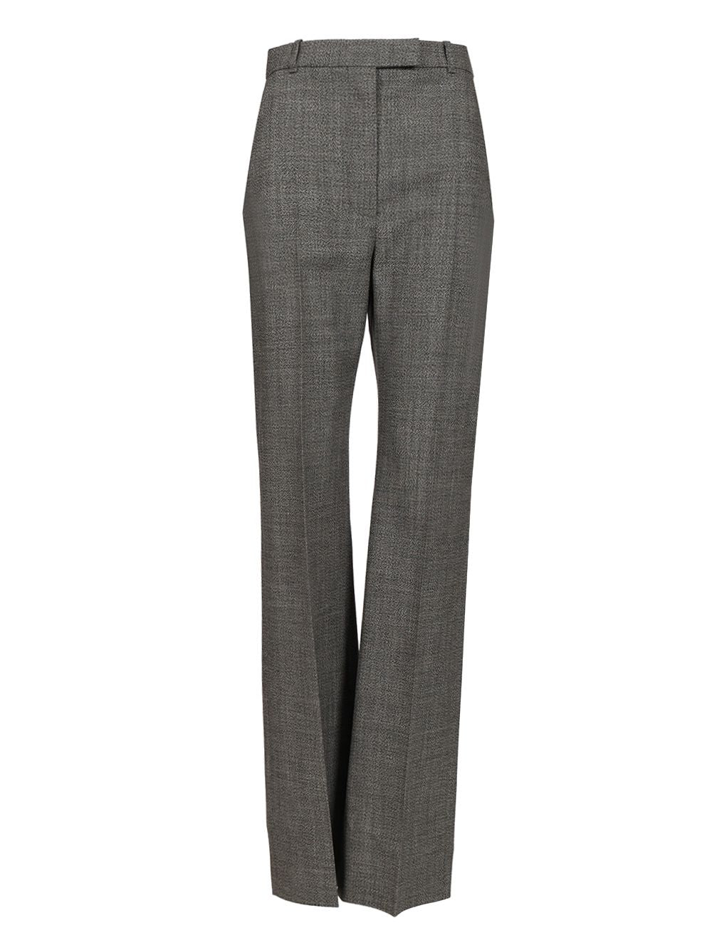 Mcqueen Uniform-Style Trousers - Grey | 119e0a166e8af7c5e6e81094793ce3cdf4c59d99